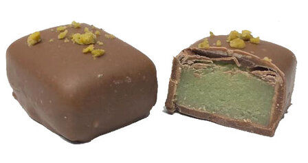 Pistache marsepein Melk Chocolade