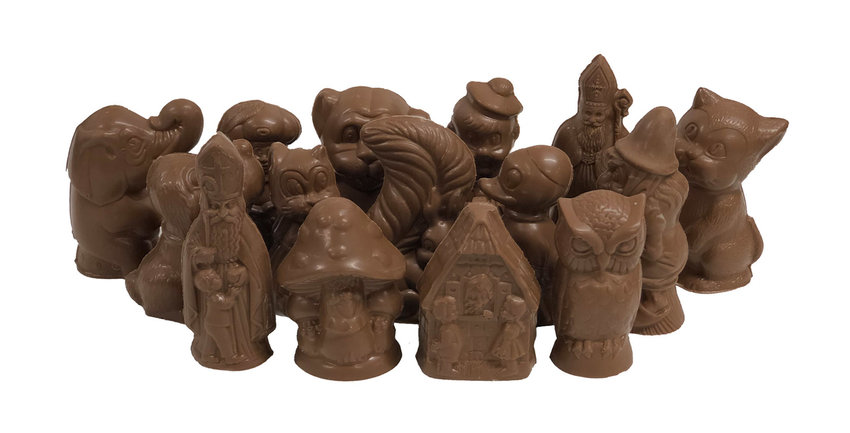 Assortiment kleine sint figuren melk