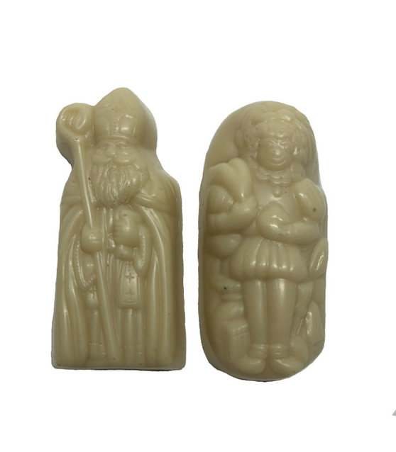 Caraque sint en piet praline wit