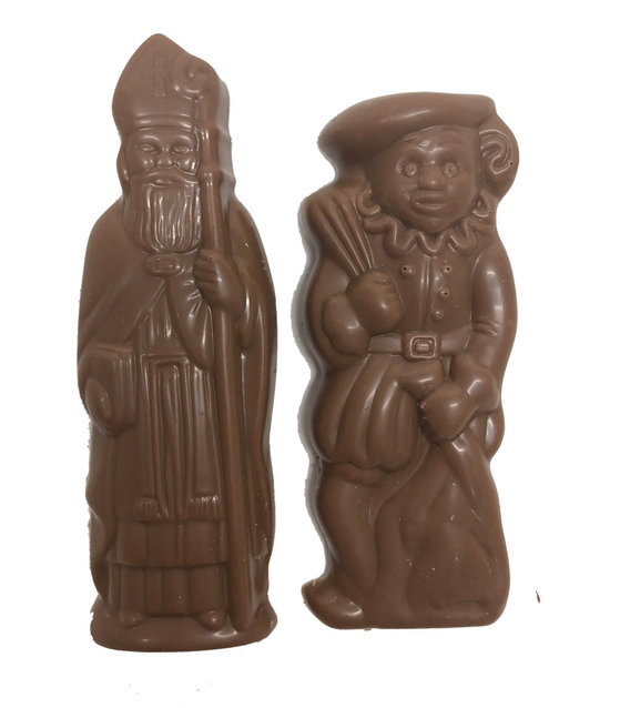 Grote caraque praliné sint en piet melk