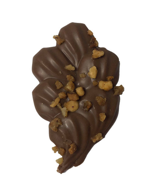 Caraque herfstblad melkchocolade
