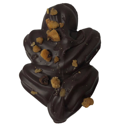Caraque herfstblad pure chocolade