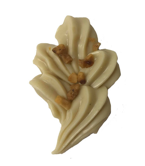 Caraque herfstblad witte chocolade