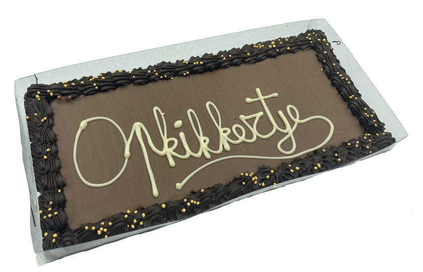tablet met opschrift