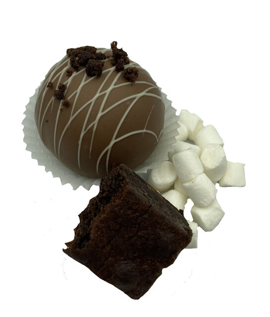 Chocolate bomb brownie melk