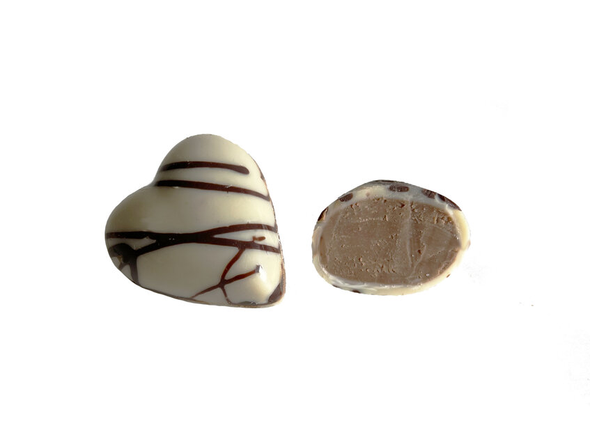 Hartje witte chocolade